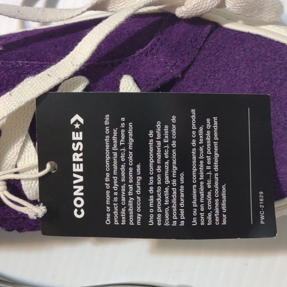 CONVERSE One Star Pro OX Skateboard in Night Purple/Egret/Black - Picture 12 of 16